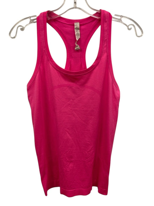 Lululemon Size 6 Neon Pink Nylon Blend Sleeveless Striped Jacquard Top Neon Pink / 6
