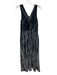 Vince Size 6 Slate Blue Polyester Blend Sleeveless Crushed Velvet Ruched Dress Slate Blue / 6