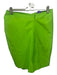 Zara Size S Lime Green Polyester Gathered Detail Side Zip Mini Skirt Lime Green / S