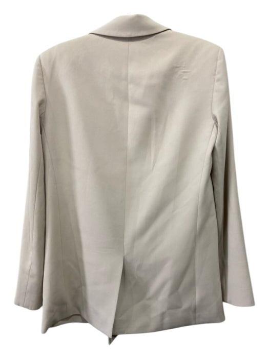 Alice + Olivia Size 2 Beige Polyester Blazer Double Breast Oversize Jacket Beige / 2