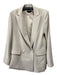 Alice + Olivia Size 2 Beige Polyester Blazer Double Breast Oversize Jacket Beige / 2