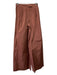 Tanya Taylor Size 2 Brown Recycled Polyester Mid Rise Wide Leg Trouser Pants Brown / 2