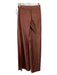 Tanya Taylor Size 2 Brown Recycled Polyester Mid Rise Wide Leg Trouser Pants Brown / 2