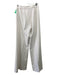 L'agence Size 0 White Polyester & Viscose High Scoop Neck Pleat Detail Pants White / 0