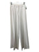 L'agence Size 0 White Polyester & Viscose High Scoop Neck Pleat Detail Pants White / 0