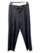 Pronto Uomo Size 38 Black Wool Button Close Pleated Straight Pants Black / 38