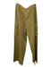 Tibi Size 2 Chartreuse Rayon & Cotton High Rise Cargo Wide Leg Pants Chartreuse / 2