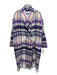 XiRENA Size XS White, Blue, Multi Plaid Button Up Long Sleeve Pockets Coat White, Blue, Multi / XS