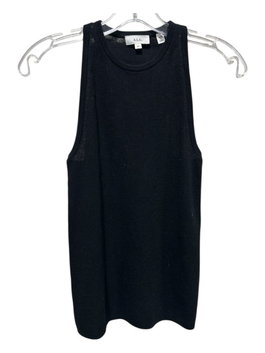 A.L.C. Size XS Black Cotton Sleeveless Top Black / XS