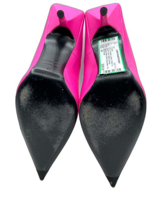 Balenciaga Shoe Size 41 Hot pink Leather Pointed Toe Square Heel Stiletto Pumps Hot pink / 41
