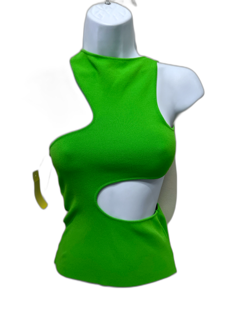 Stella McCartney Size 34 Bright Green Viscose Blend Sleeveless Stella McCartney Size 34 Bright Green Viscose Blend Sleeveless