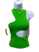 Stella McCartney Size 34 Bright Green Viscose Blend Sleeveless Knit Cut Out Top Bright Green / 34