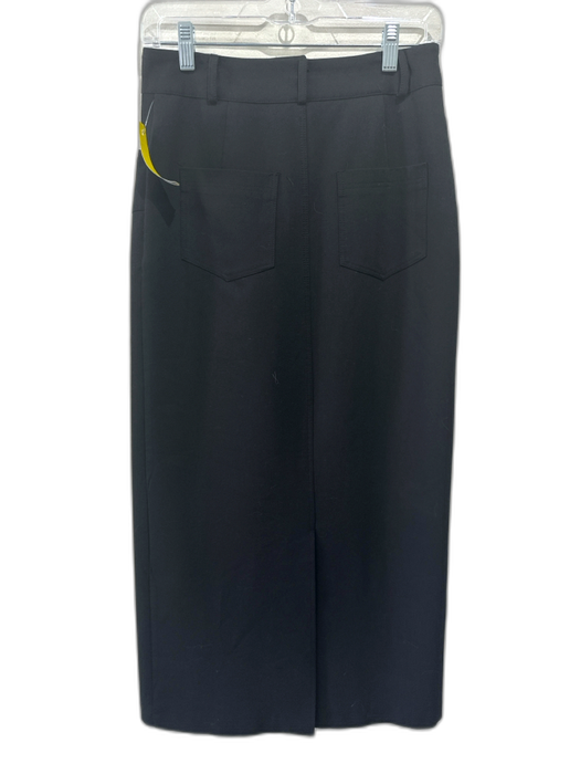 Source Unknown Size XS Black High Rise Paneled pocket Maxi Skirt Black / XS