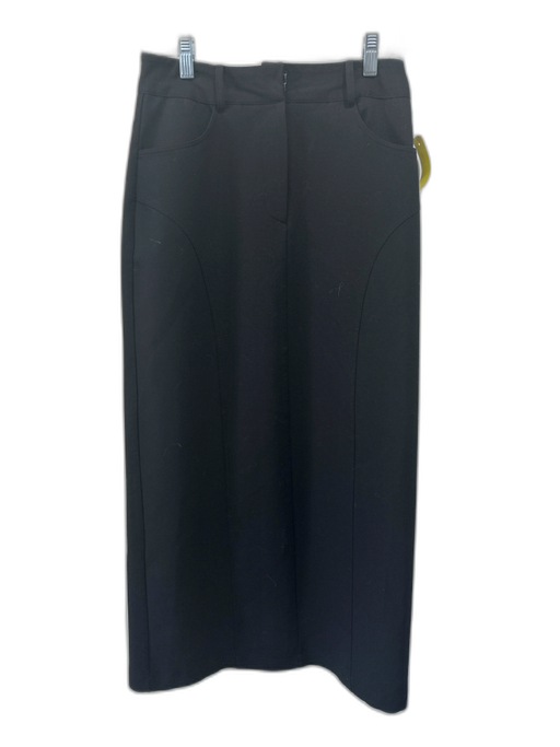 Source Unknown Size XS Black High Rise Paneled pocket Maxi Skirt Black / XS