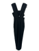 Ronny Kobo Size XS Black Polyester Blend Sleeveless Cut Out Back Slit Midi Dress Black / XS