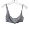 J Crew Size 0 Silver & Gray Polyester Spaghetti Strap Sequin Mesh Bra Top Silver & Gray / 0