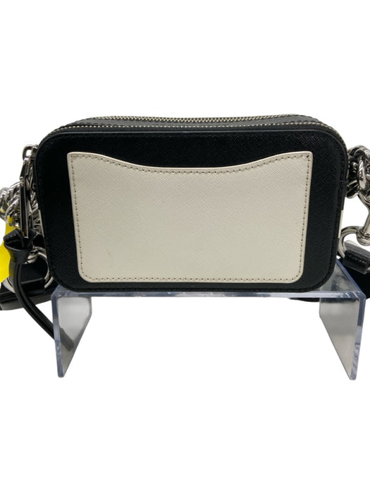 Marc Jacobs Black & White Saffiano Leather Zip Close Checkered Bag Black & White / Mini