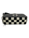 Marc Jacobs Black & White Saffiano Leather Zip Close Checkered Bag Black & White / Mini