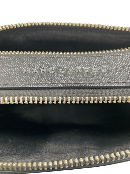 Marc Jacobs Black & White Saffiano Leather Zip Close Checkered Bag Black & White / Mini