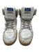 Golden Goose Shoe Size 40 Silver & White Leather Upper Perforated Star Sneakers Silver & White / 40