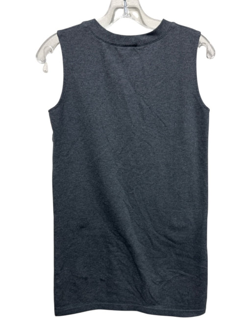Norma Kamali Size XS Gray Cotton Front Pockets Sleeveless Dress Gray / XS