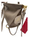 Alaia Taupe Gray Calfskin Leather Gold hardware Structured Crossbody Strap Bag Taupe Gray / Small