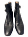 Gianvito Rossi Shoe Size 9 Black Leather Above Ankle Stretch Panels Booties Black / 9