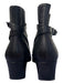 Gianvito Rossi Shoe Size 9 Black Leather Above Ankle Stretch Panels Booties Black / 9