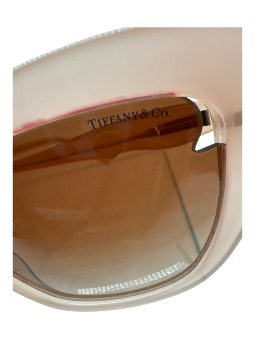 Tiffany & Co Blush Pink Plastic Square Lens Gradient Lens Case Inc. Sunglasses Blush Pink