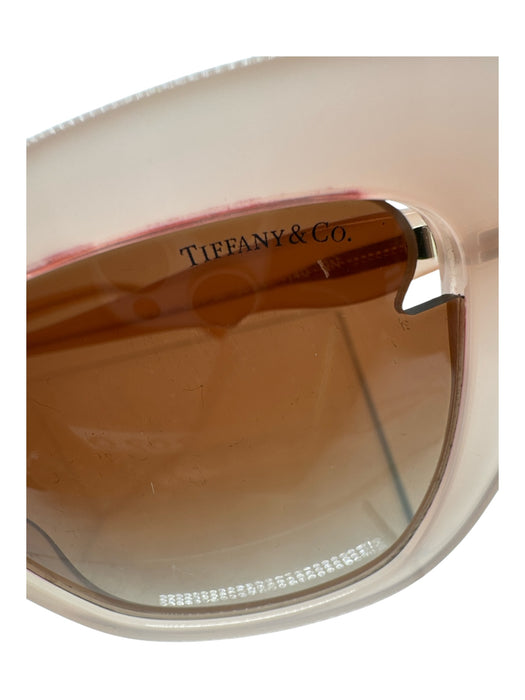 Tiffany & Co Blush Pink Plastic Square Lens Gradient Lens Case Inc. Sunglasses Blush Pink