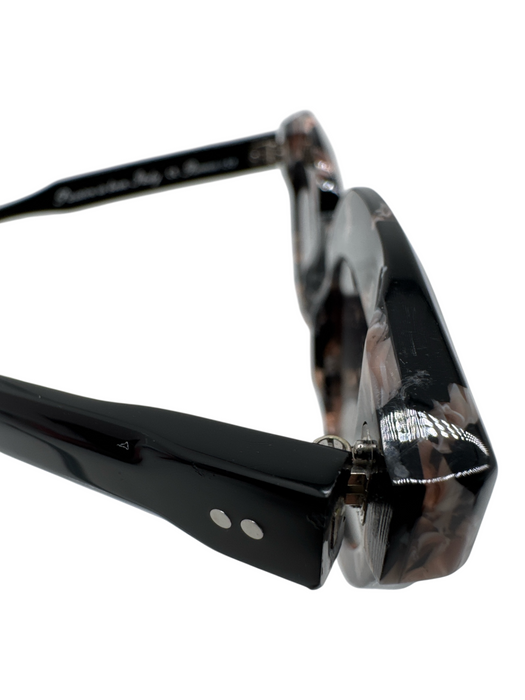 Jean Philippe Joly Black & Pink Acetate Marble Print case incl Sunglasses Black & Pink
