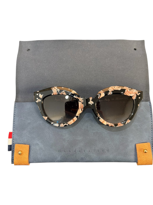 Jean Philippe Joly Black & Pink Acetate Marble Print case incl Sunglasses Black & Pink