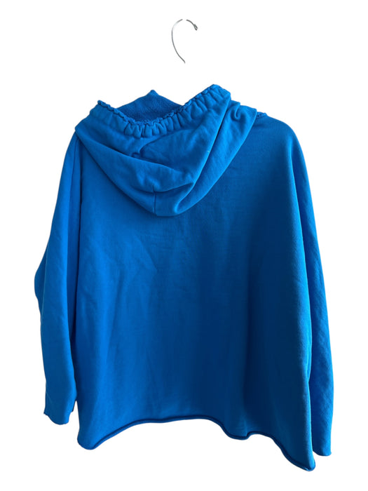 Frank & Eileen Size Small Electric Blue Cotton Long Sleeve Hood Sweatshirt Electric Blue / Small