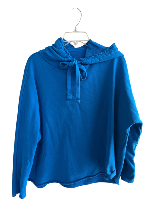 Frank & Eileen Size Small Electric Blue Cotton Long Sleeve Hood Sweatshirt Electric Blue / Small