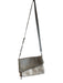 Hammitt Brown Gray & white Leather Envelope Flap Zip closure Cross Body Bag Brown Gray & white / S