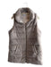 Evereve Size Small Light Gray Faux Fur Front Zip Pockets Mid Thigh Vest Light Gray / Small