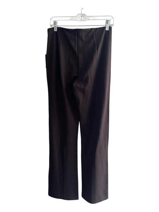 Lysse Size Large Chocolate Viscose Seam Detail Mid Rise Straight Leg Pants Chocolate / Large