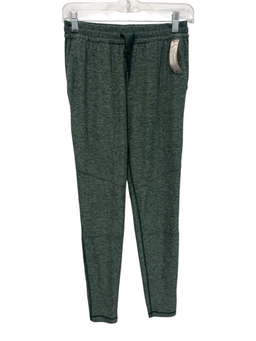 Outdoor Voices Size XS Green Polyester Heathered Athletic Elastic Waist Leggings Green / XS