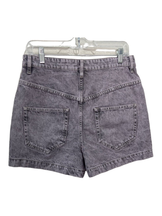 Isabel Etoile Marant Size 42 Purple Polyester & Cotton Pleats High Rise Shorts Purple / 42