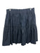 Maeve Size M Navy Cotton Tiered Short Elastic Skirt Navy / M