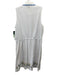 Tuckernuck Size Large White & Multi Cotton Blend Sleeveless Button Front Dress White & Multi / Large