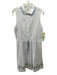 Tuckernuck Size Large White & Multi Cotton Blend Sleeveless Button Front Dress White & Multi / Large