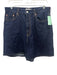 COS Size 31 Dark Wash Cotton Denim High Rise Pockets Wide Leg Bermuda Shorts Dark Wash / 31