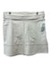 Tanya Taylor Size 12 Cream White Cotton Denim A-line Contrast Stitch Skirt Cream White / 12
