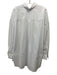 WNU Size Large White Cotton Long Sleeve Button Front Collar Top White / Large