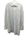 WNU Size Large White Cotton Long Sleeve Button Front Collar Top White / Large