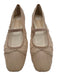 Dolce Vita Shoe Size 10.5 Beige Manmade Material Square Toe Pleated Mesh Flats Beige / 10.5