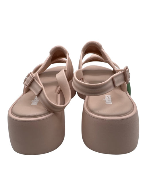 Melissa Shoe Size 10 Blush Beige Rubber Double Strand Knot Detail Sandals Blush Beige / 10