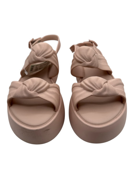 Melissa Shoe Size 10 Blush Beige Rubber Double Strand Knot Detail Sandals Blush Beige / 10