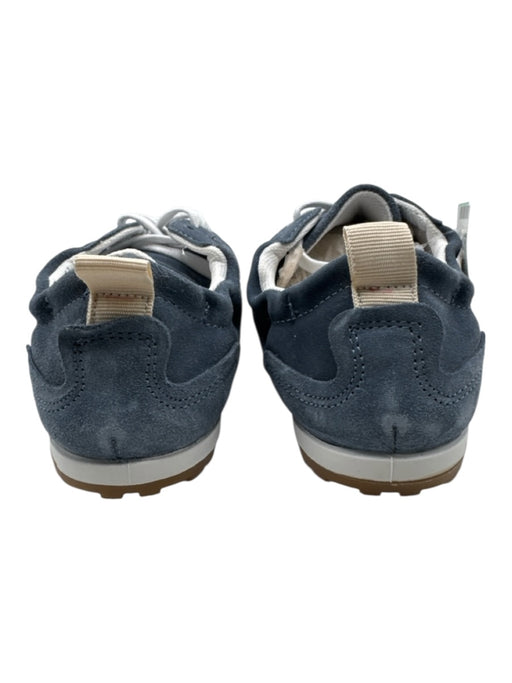 Dolce Vita Shoe Size 8 Blue & White Leather Upper Lace Up Stripe Sneakers Blue & White / 8